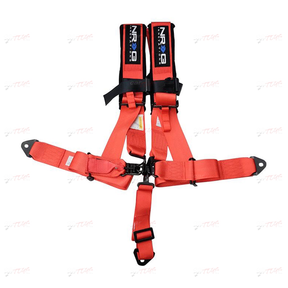 NRG 5PT 3in. Seat Belt Harness / Latch Link Red Car Toys